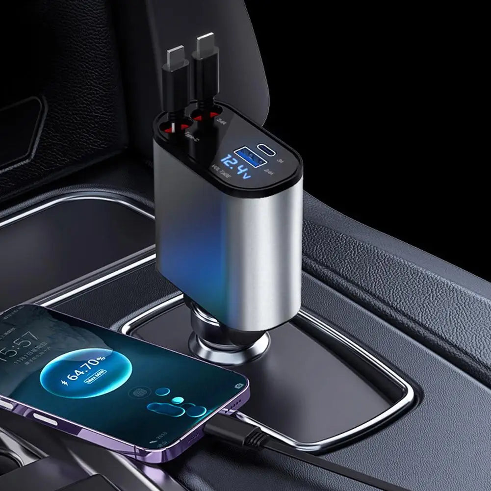 SonicFlex Car Charger - PD100W with Type-C and USB Ports